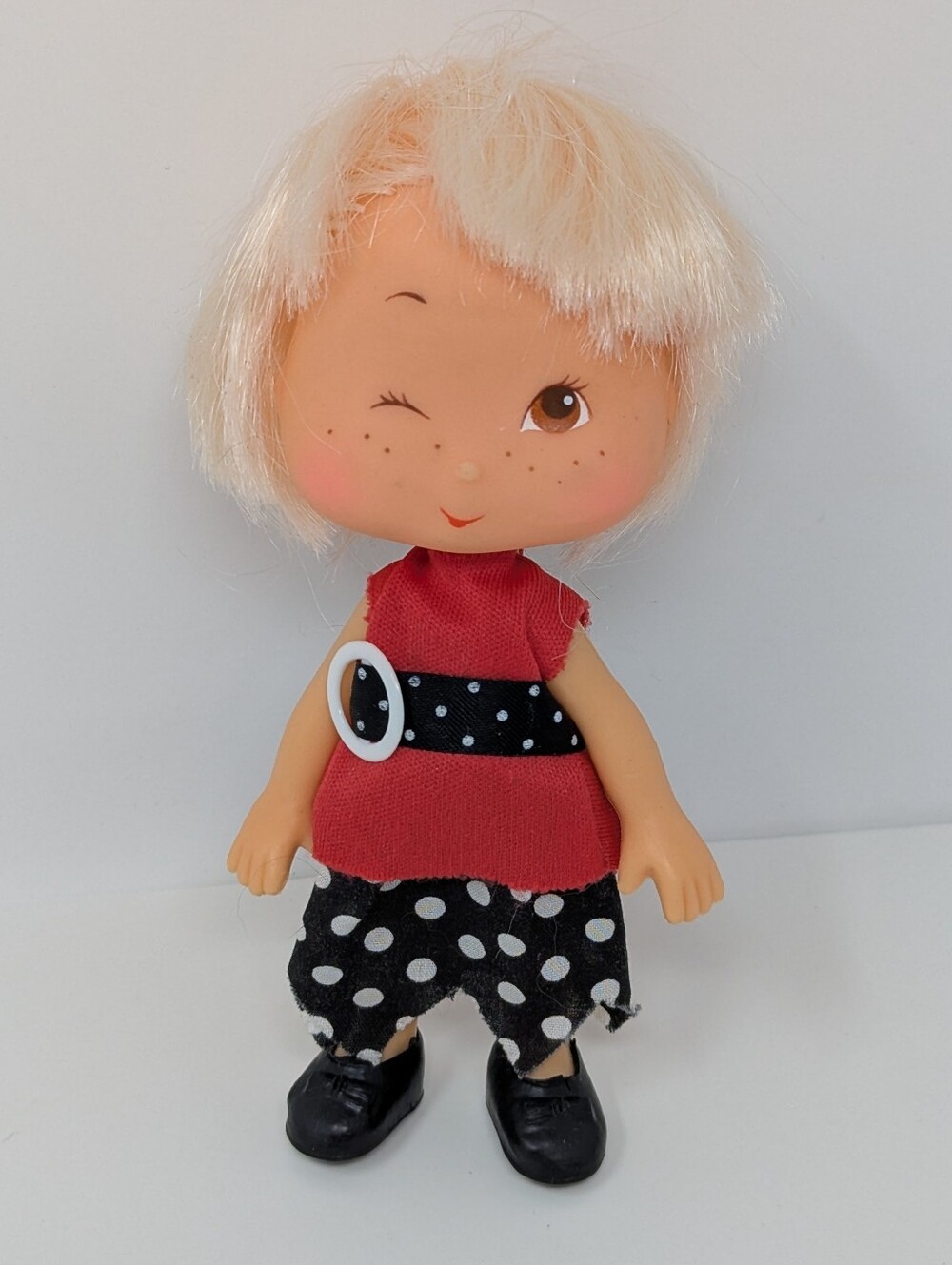 Vintage Doll Winking Strawberry Shortcake Clone 1980s